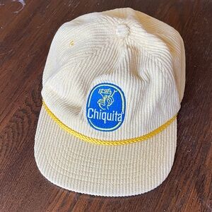 Yellow Corduroy Chiquita snapback hat